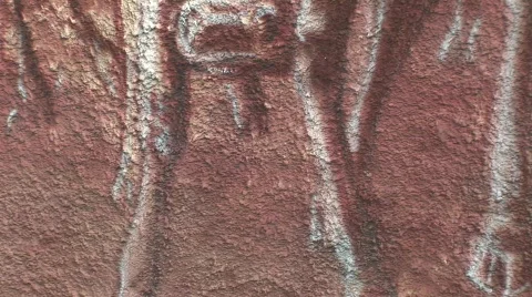 Chisolm trail mural 스톡 동영상 537475