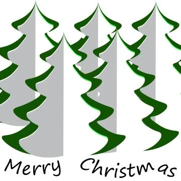 Chistmas tree illustration Stock Illustration