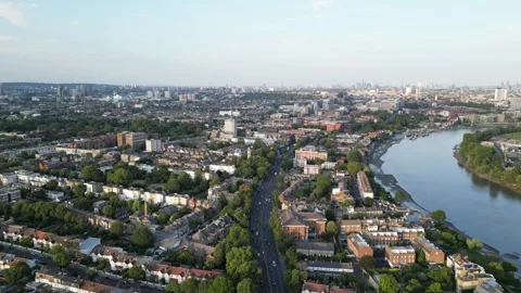 Chiswick by the river, Hammersmith, Barnes, 31st July 2026, 3pm Stock Footage 340661359