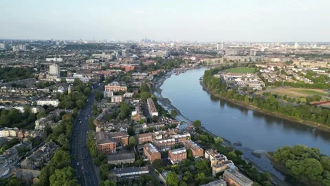Chiswick by the river, Hammersmith, Barnes, 31st July 2026, 3pm Stock Footage 340661540