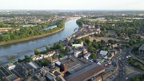 Chiswick by the river, Hammersmith, Barnes, 31st July 2026, 3pm Stock Footage 340661565