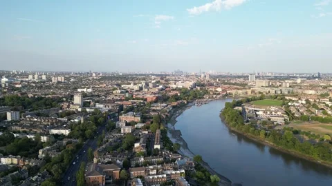 Chiswick by the river, Hammersmith, Barnes, 31st July 2026, 3pm Stock Footage 340661567
