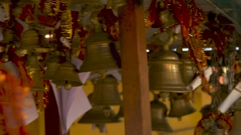 Chitai Golu Devta Temple | Famous Hindu Bell Temple in Almora, Stock Footage 311036931