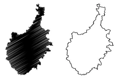 Chitradurga district (Karnataka State, Republic of India, Bangalore Division) Stock Illustration