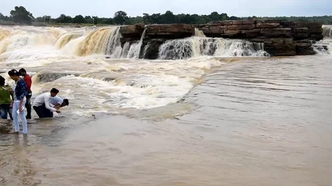Chitrakote Falls Vídeos de archivo 115067478