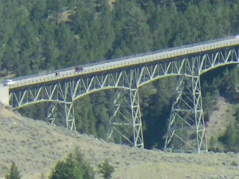 Chittenden Bridge (Park County, Wyoming) Stock Photos