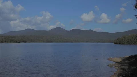 Chittenden Reservoir Time lapse Superflat Vídeo Stock 80356572