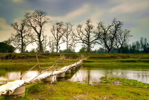 CHITWAN RIVER 스톡 사진