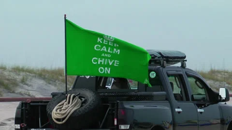 Chive on flag Stock Footage 24466385