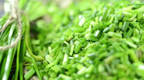 Chive (loopable video) Stock Footage 36116964