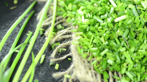 Chive (loopable video) Stock Footage 36117281