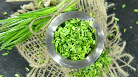 Chive (not loopable) Stock Footage 36119223