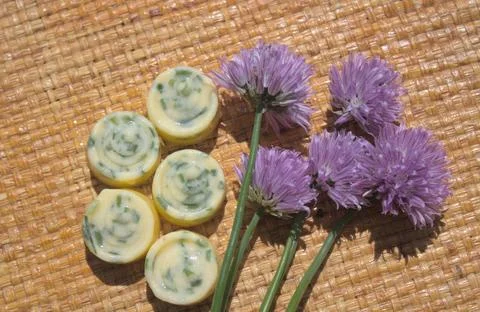 Chives blossoms Stock Photos