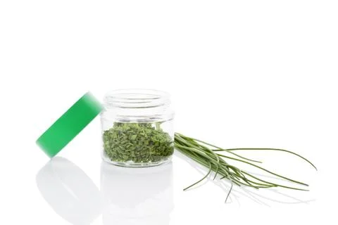 Chives, culinary aromatic herbs. Stock Photos