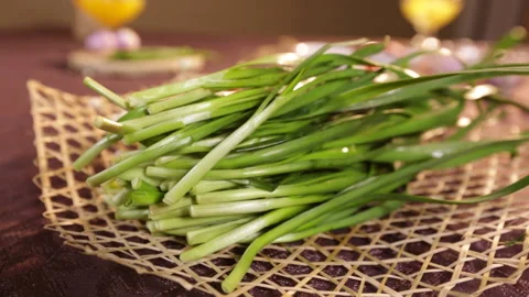 Chives, spring vegetables (4) Stock Footage 202258732