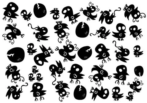 Chix background Stock Illustration