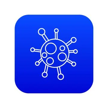 Chlamydia virus icon blue Illustrazione stock