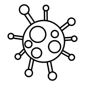 Chlamydia virus icon , outline style Stock Illustration