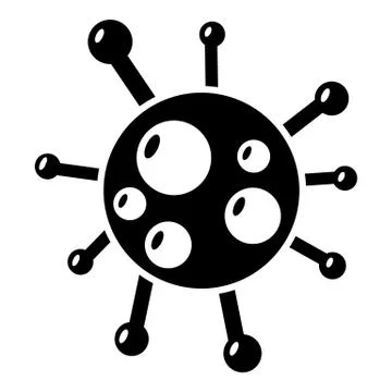 Chlamydia virus icon , simple style Illustrazione stock
