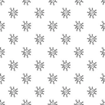 Chlamydia virus pattern vector seamless Illustrazione stock
