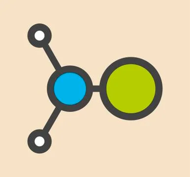 Chloramine disinfectant molecule イラスト素材