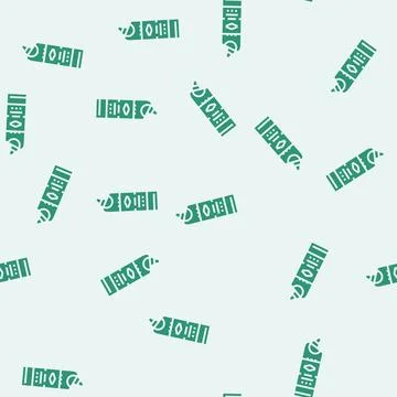 Chlorine bleach glyph seamless pattern Stock Illustration