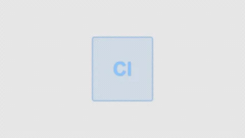 Chlorine Cl Periodic Table Element Tile Clean No Text Animation Video Overlay Al Stock Footage 339371349