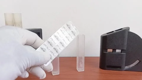 Chlorine Comparator Kit With DPD No 1 Tablets Video stock 334188225