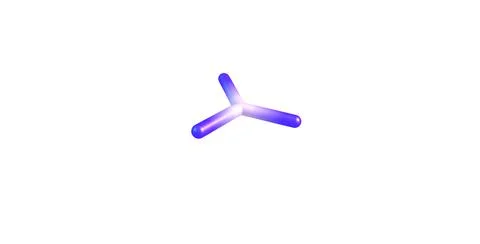 Chlorine trifluoride molecular structure isolated on white Stock Illustration