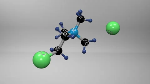 Chlormequat molecule. Stock Footage 301651480