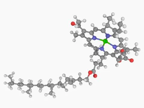 Chlorophyll b molecule Stock Illustration
