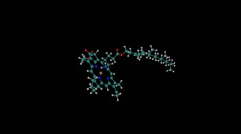 Chlorophyll molecule with alpha channel Vidéo 13533031