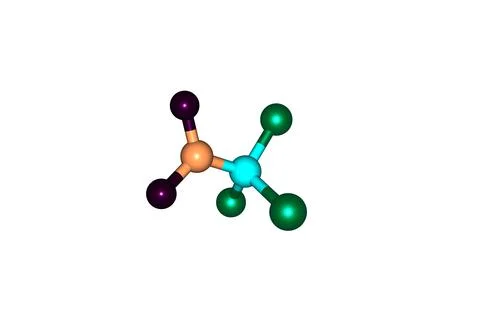 Chloropicrin molecular structure isolated on white Stock Illustration