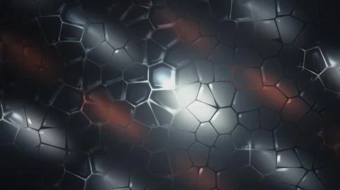 Chloroplast eukaryotic cell animation under the microscope. Motion. Abstract Stock Illustration