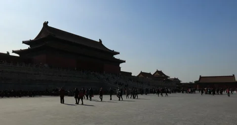 CHN2001958: Gate of Heavenly Purity Square in the Forbidden City Vídeos de archivo 170401704