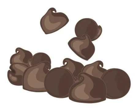 Choc chips Stock Illustration