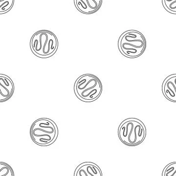 Choco biscuit icon, outline style Stock Illustration