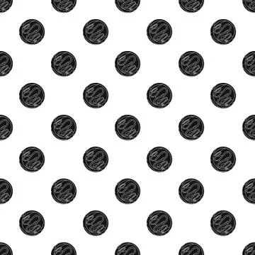 Choco biscuit pattern seamless Illustrazione stock