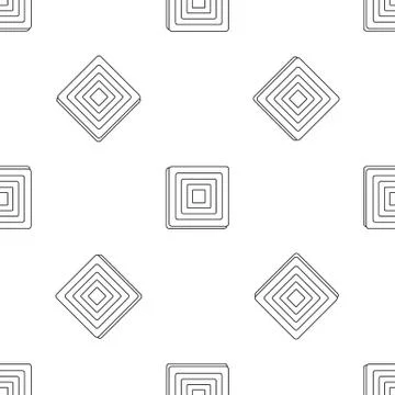Choco cake icon, outline style 스톡 일러스트