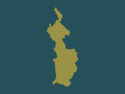 Choco, Colombia. Solid color shape Stock Illustration