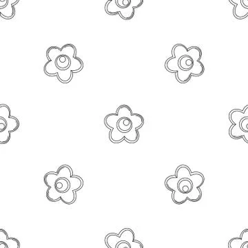 Choco flower icon, outline style 스톡 일러스트