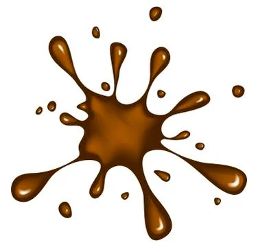 Choco ink blob, blot, splash  vector symbol icon design. Illustrazione stock