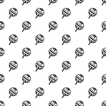 Choco lollipop pattern seamless Stock Illustration
