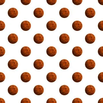 Choco lunch biscuit pattern seamless Illustrazione stock