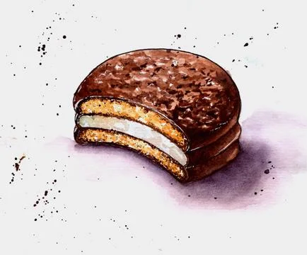 Choco pie Illustration