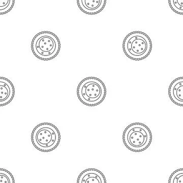 Choco star biscuit icon, outline style 库存插图