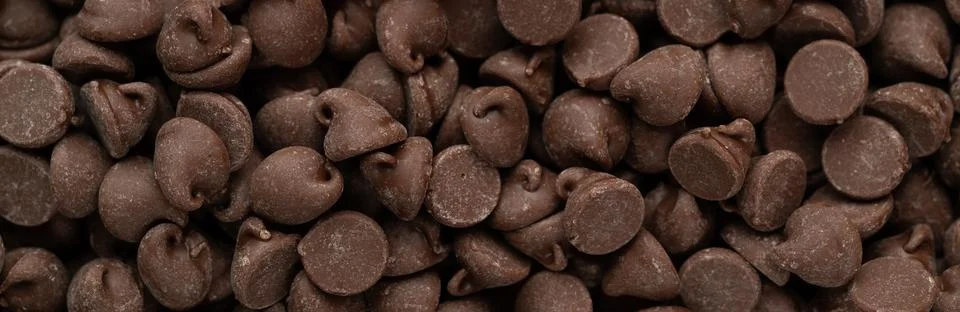 Choco;ate Chips Panorama Stock Photos
