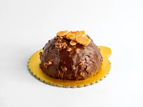 Chocolade delight with nuts on the table Stock Photos