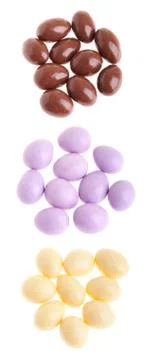 Chocolate almonds Stock Photos