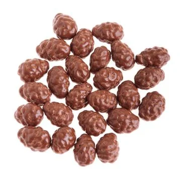 Chocolate almonds Stock Photos